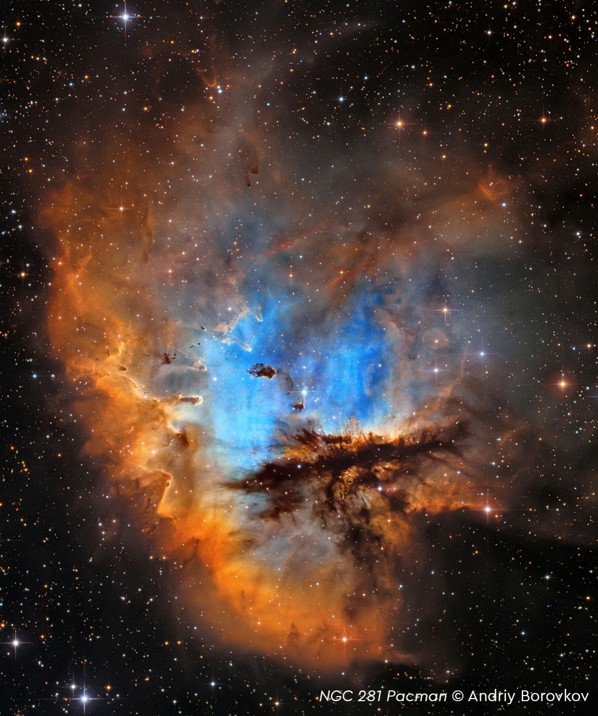 Andriy Borovkov - III miejsce w kategorii "Stars and Nebulae", zdjęcie przedstawia Mgławicę Pacmana (NGC 281)