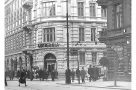 Cukiernia Krakowska na rogu ulicy Marszałkowskiej i Nowogrodzkiej, lata 30. XX wieku