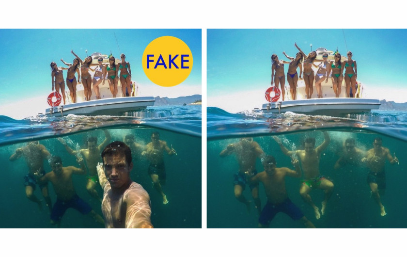 To nie jest najlepsze selfie na świecie, połączenie dwóch zdjęć z Instagrama.