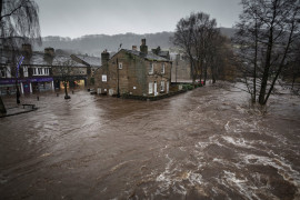 Powódź w Hebden Bridge, Yorkshire, Anglia 2015