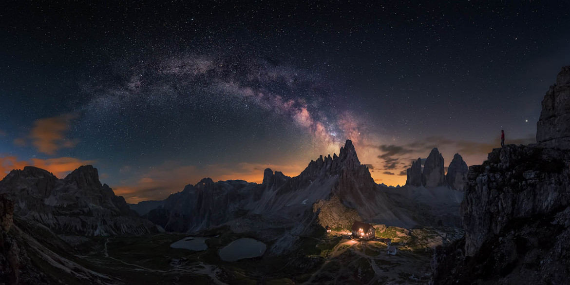 fot. Carlos F. Turienzo, "Guardian of   Tre Cime" / Insight Investment Astronomy Photographer of the Year 2018