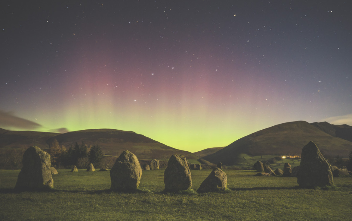 fot. Mathew James Turner, "Castlerigg Stone Circle", 2. miejsce w kategorii Aurorae / Insight Astronomy Photographer of the Year 2018