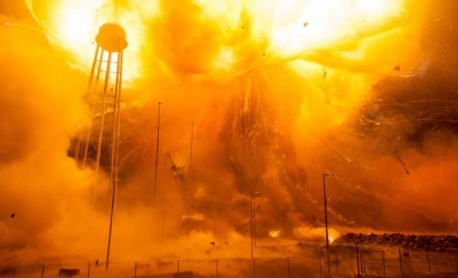 Eksplozja rakiety Orbital ATK Antares - NASA udostępniła zdjęcia