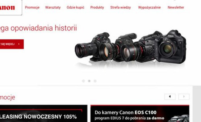  CanonPRO.pl - nowy portal dla profesjonalnych użytkowników sprzętu foto-wideo Canona