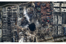 3. miejsce w kategorii "General News", fot. Chen Jie // eksplozja w Tianjin