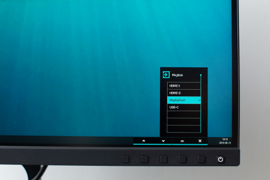 Menu monitora BenQ SW270C