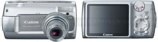 Canon PowerShot A470, A580 i A590IS - odświeżenie serii A