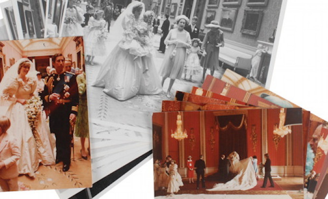 Nieznane zdjęcia ze ślubu księżny Diany i księcia Charlesa do kupienia na aukcji