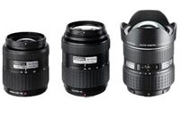 Zuiko Digital 7-14 mm, 14-45 mm i 40-150 mm