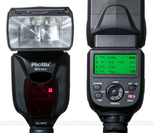 Phottix Mitros+ z wbudowanym wyzwalaczem radiowym
