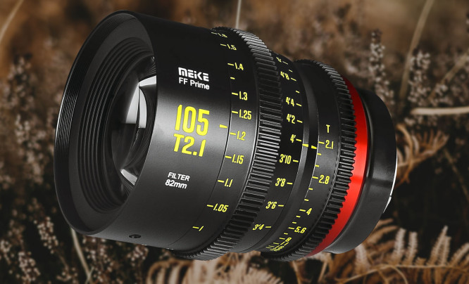 Meike 105 mm T2.1 FF Prime - przystępny cenowo pełnoklatkowy obiektyw filmowy do Canon RF, EF, Nikon Z, Sony E i L-mount