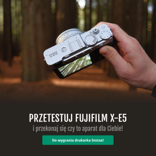 Przetestuj Fujifilm X-E5 i wygraj drukarkę Instax Link Wide. Konkurs dla czytelników