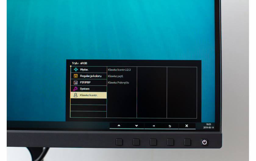 Menu monitora BenQ SW270C