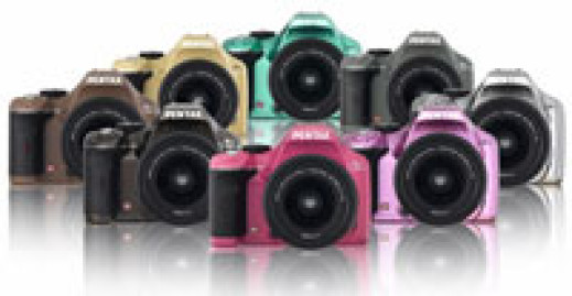 Pentax K-x w ośmiu dodatkowych kolorach