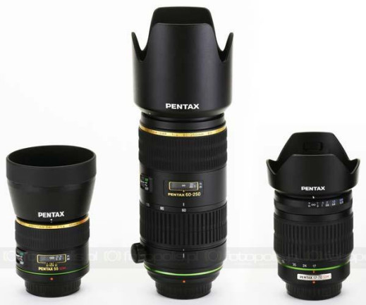 Pentax smc DA 55mm F1.4 SDM, smc DA 17-70mm F4 [IF] SDM, smc DA 60-250mm F4 ED [IF] SDM - zestaw dla zaawansowanych amatorów