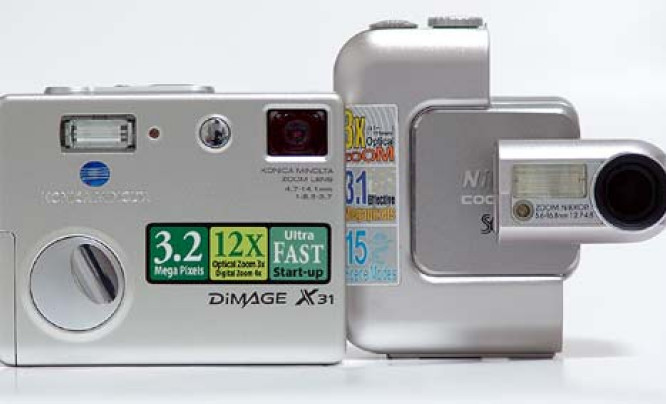 Test - Konica Minolta Dimage X31 vs Nikon Coolpix SQ