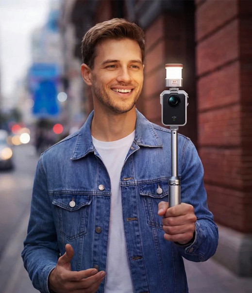 W końcu ktoś o tym pomyślał. Harlowe Omni 360° to lampka do kamer sferycznych