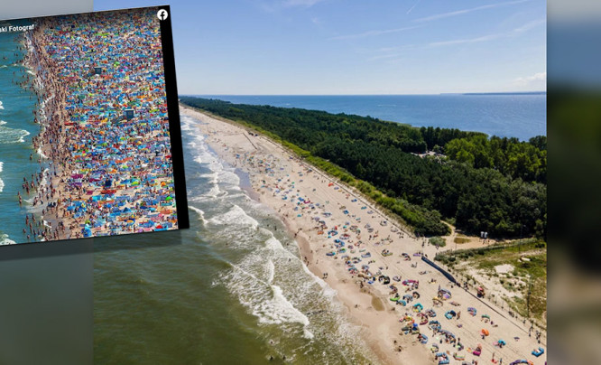 Czy zdjęcie plaży we Władysławowie to fake news? Analizujemy fotografie Kacpra Kowalskiego i burmistrza miasta 