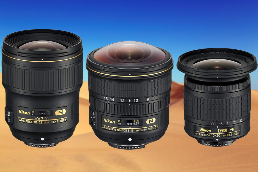 Nikon AF-S Nikkor 28 mm f/1.4E ED, 8-15 mm f/3.5-4.5E ED i AF-P 10-20 mm f/4.5-5.6G VR - szerokokątna ofensywa