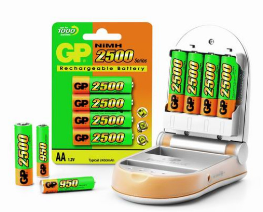 Akumulatory GP typu AA 2500mAh oraz AAA 950mAh
