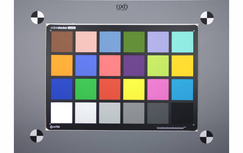 Fujifilm X-T10 - reprodukcja kolorów, tablica testowa