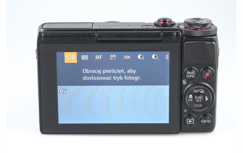 Canon PowerShot G7 X - menu RING FUNC