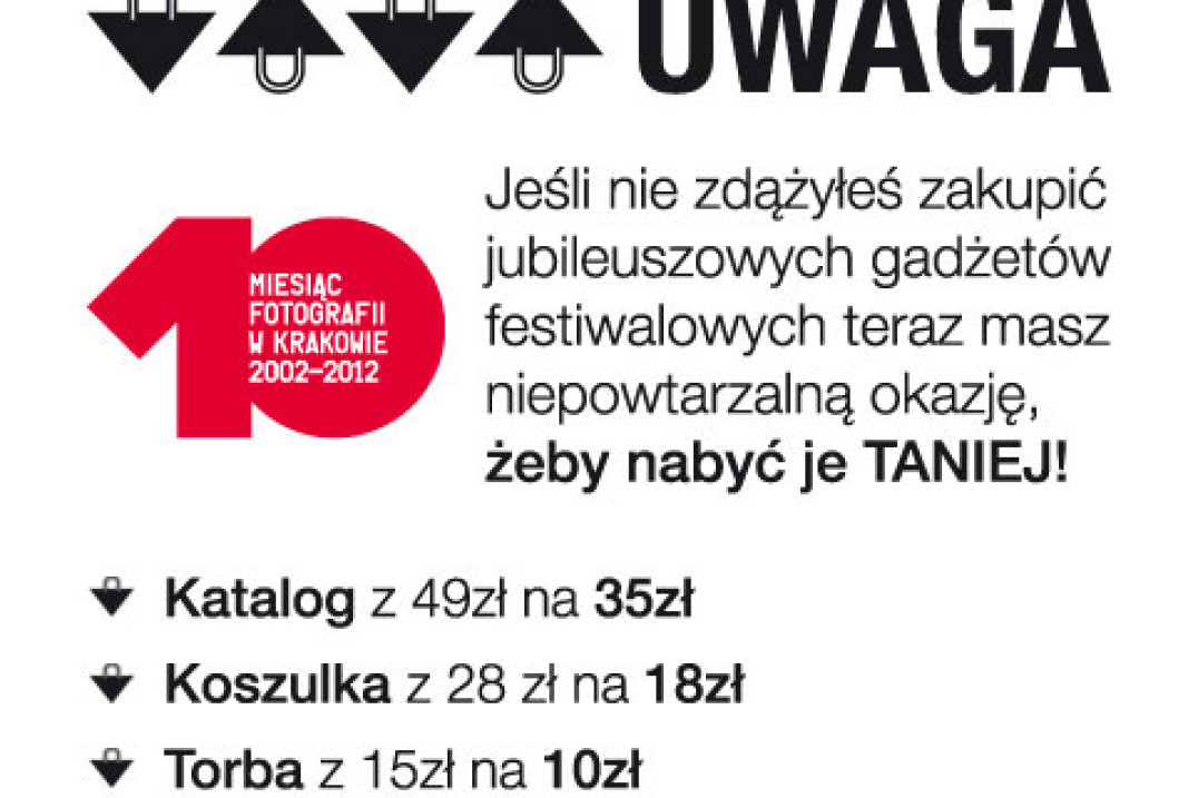 Promocja na gadżety Miesiąca Fotografii w Krakowie