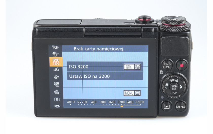 Canon PowerShot G7 X - menu FUNC