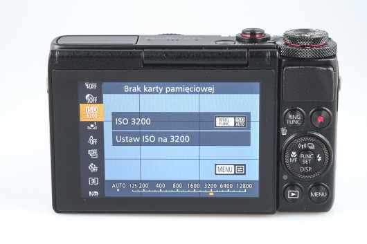 Canon PowerShot G7 X - menu FUNC
