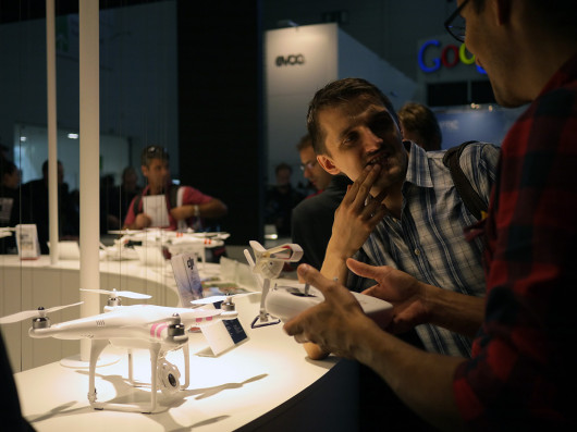 DJI Phantom cieszy się dużym powodzeniem wśród odwiedzającyh