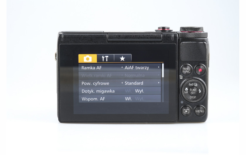 Canon PowerShot G7 X - menu