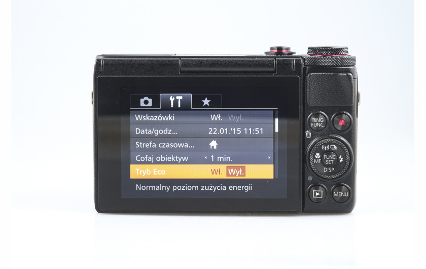 Canon PowerShot G7 X - menu