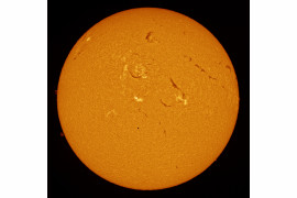 Alexandra Hart - I miejsce w kategorii "Our Sun", zdjęcie przedstawia przejście planety Merkury na tle Słońca