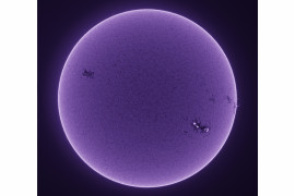 Michael Wilkinson - III miejsce w kategorii "Our Sun", zdjęcie przedstawia wewnętrzną chromosferę Słońca (zdjęcie wykonane w świetle Calcium-K)