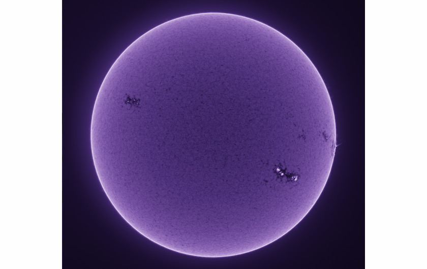 Michael Wilkinson - III miejsce w kategorii Our Sun, zdjęcie przedstawia wewnętrzną chromosferę Słońca (zdjęcie wykonane w świetle Calcium-K)