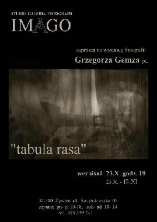 "Tabula rasa" Grzegorza Gemzy