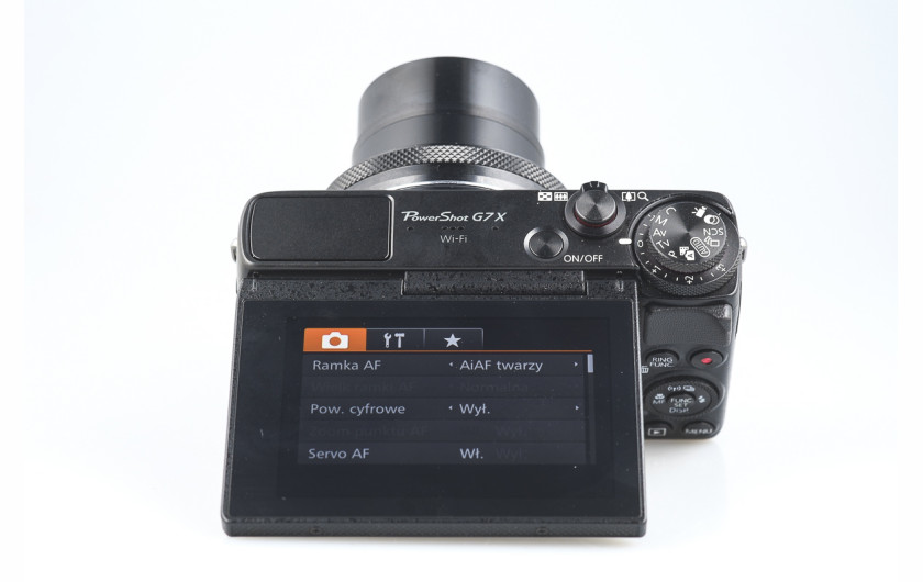 Canon PowerShot G7 X - ekran odchylany