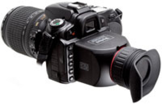 Wizjer GGS LCD Perfect Viewfinder oraz osłony LCD