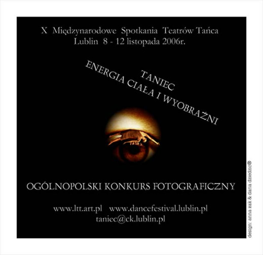 "Taniec - energia ciała i wyobraźni" - Ogólnopolski Konkurs Fotograficzny