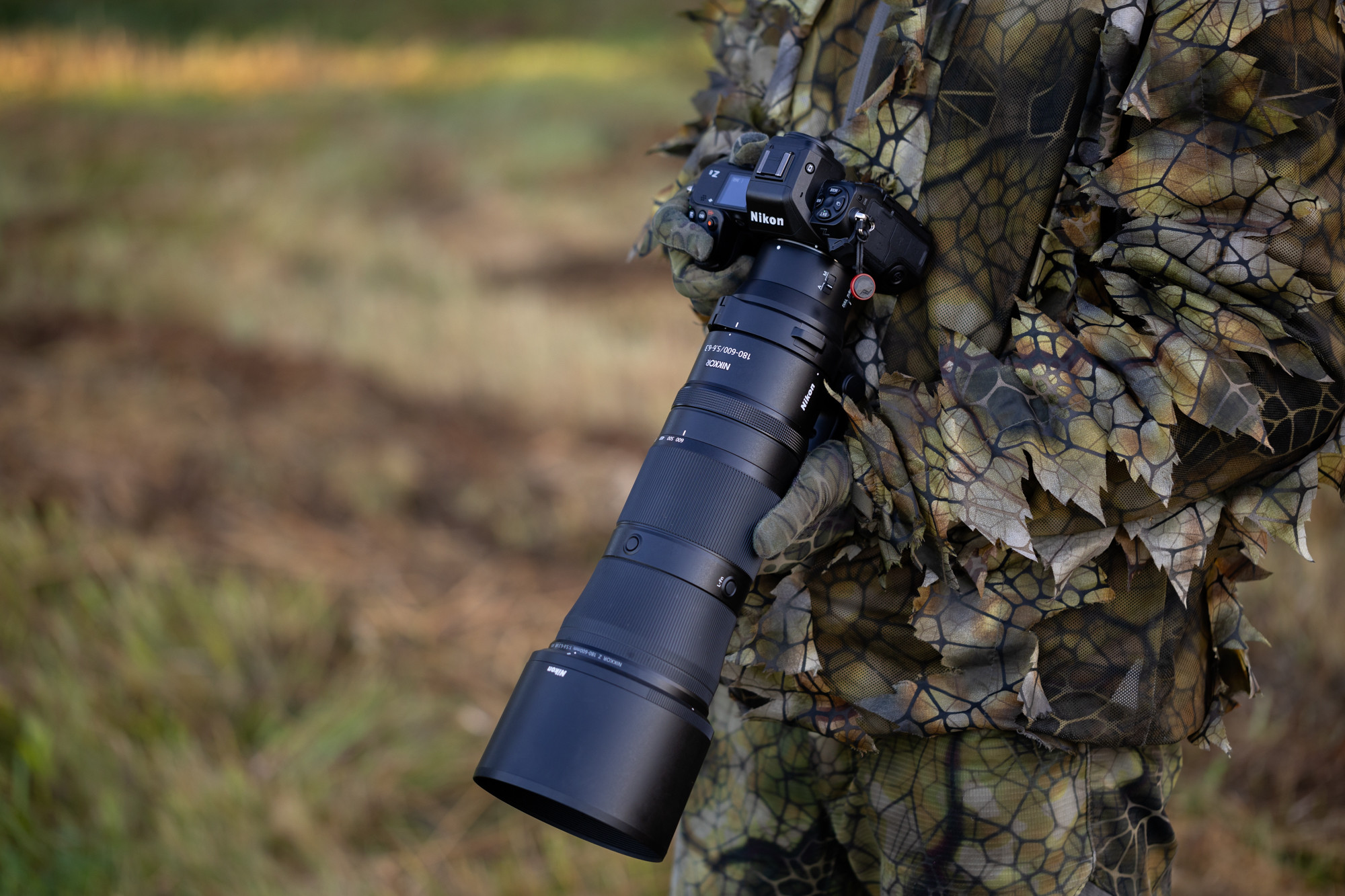 Custodia Protettiva Mimetica Per Obiettivo Nikon Z 180-600mm - Impermeabile E Antiurto - Design #9 Erba - Foto 4