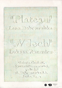 &quot;Plateau&quot; i &quot;Wdech&quot; w Galerii Czułość