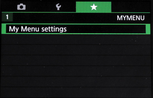 Menu standardowe