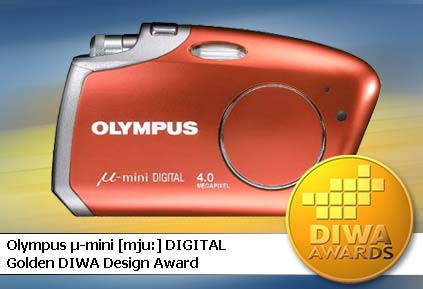 Olympus mju-mini DIGITAL pierwszym laureatem nagrody DIWA za design