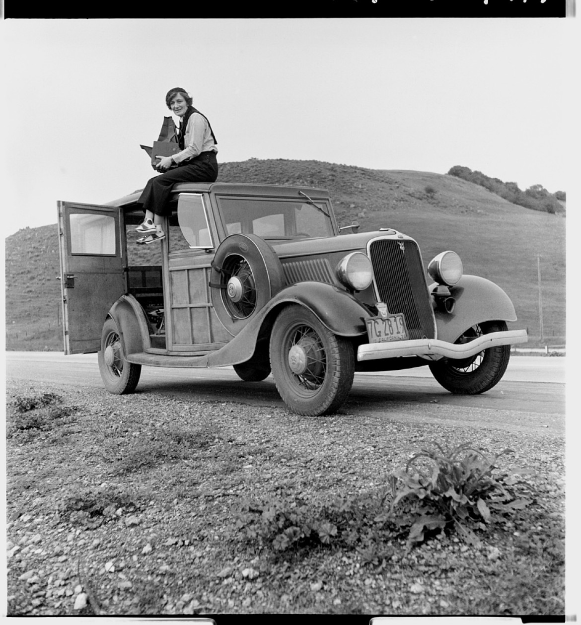 1936r. Dorothea Lange, fotografuje dla Resettlement Administration, w Californi (LOC)
Dorothea Lange, Resettlement  Library of Congress.