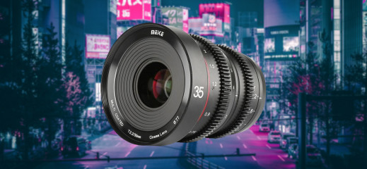 Meike 35 mm T2.2 Cine - budżetowa filmowa stałka do Mikro Cztery Trzecie