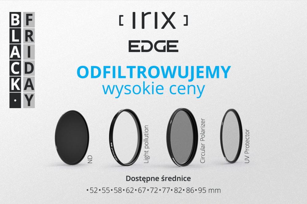 Okrągłe filtry Irix teraz w niższych cenach