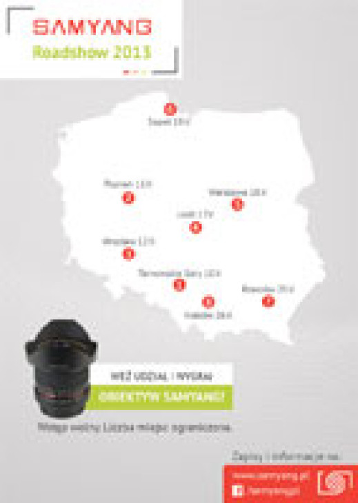 Samyang Roadshow 2013 - znamy miejsca i terminy