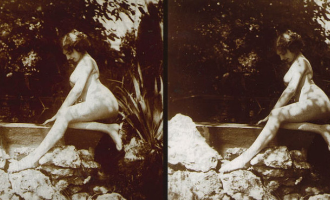 Zdjęcia erotyczne z początku XX wieku w Fotoplastikonie Warszawskim