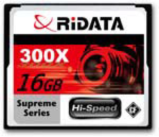 Ridata Compact Flash 16 GB - pojemnie i szybko