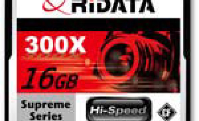 Ridata Compact Flash 16 GB - pojemnie i szybko